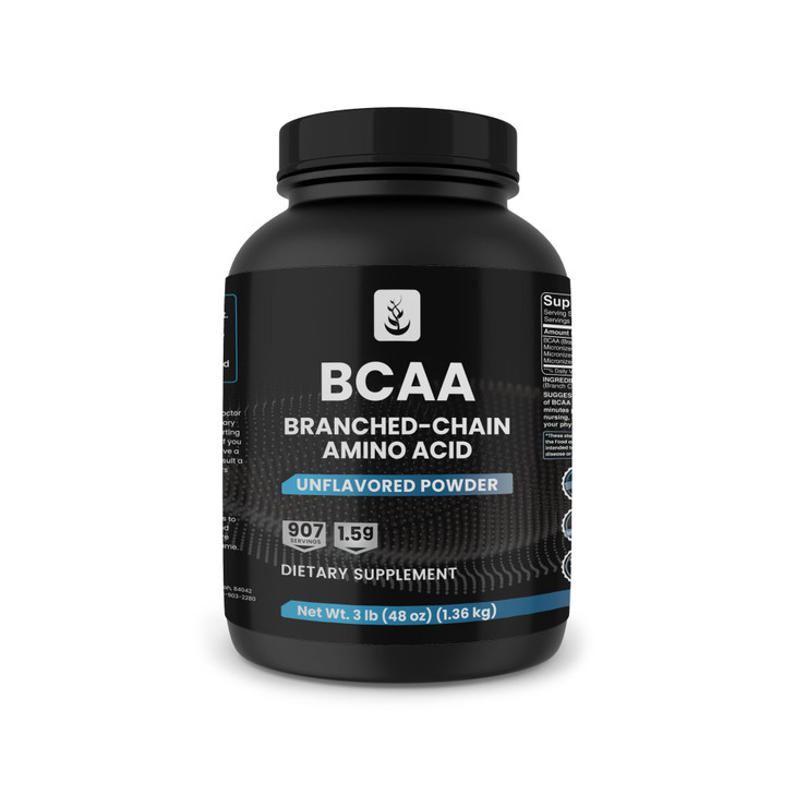 PURE ORIGINAL INGREDIENTS 2:1 BCAA Powder, 3 lbs, Branched-Chain Amino Acids