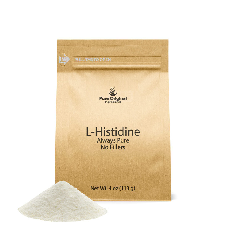 PURE ORIGINAL INGREDIENTS L-Histidine Powder 4 oz, Amino Acid Supplement, No