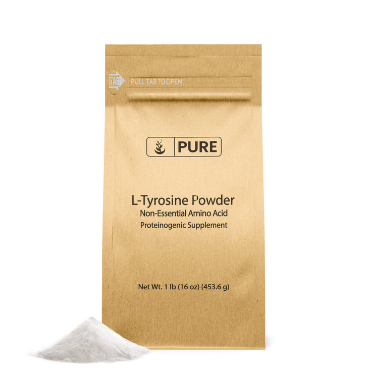 PURE ORIGINAL INGREDIENTS L-Tyrosine (1lb) Powder, Non-Essential Amino Acid