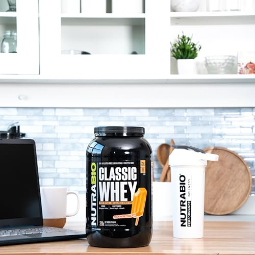 NutraBio Classic Whey Protein Powder- 25G of Protein Per Scoop