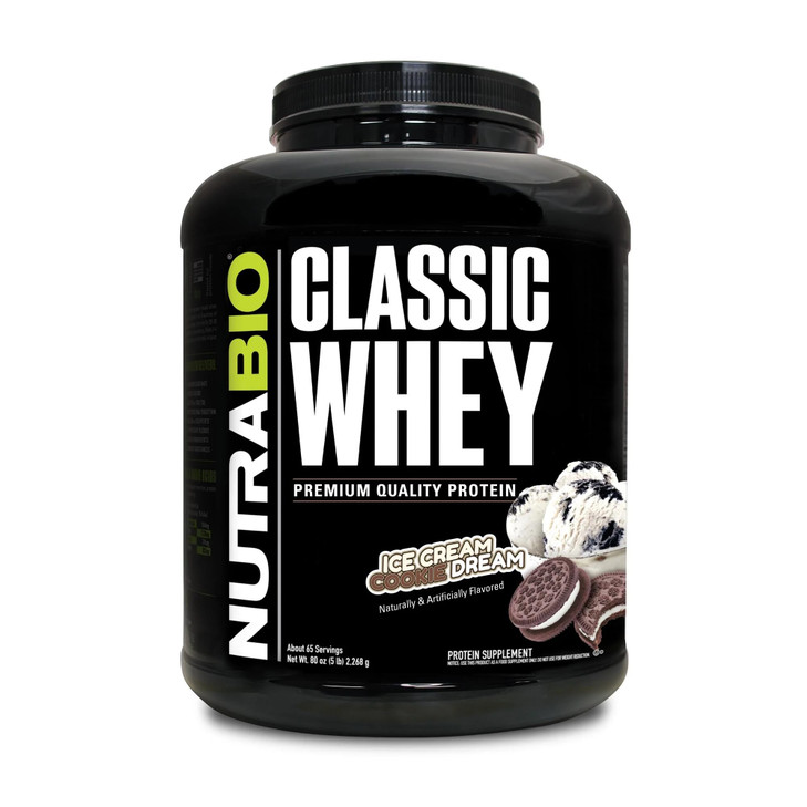 NutraBio Classic Whey Protein Powder- Full-Spectrum Amino Acid Profile
