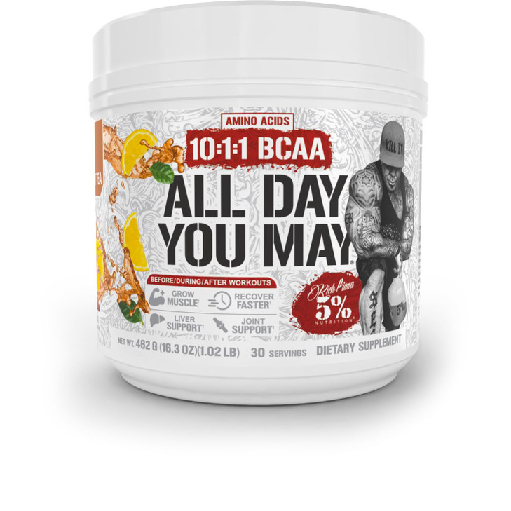 5% Nutrition Rich Piana AllDayYouMay BCAA Powder Premium Intra & Post Workout