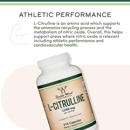 L Citrulline Capsules 1,200mg Per Serving, 210 Count (L-Citrulline Increases