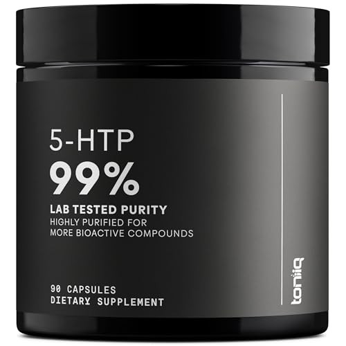 Toniiq Ultra High Strength 5HTP Capsules - 99%+ Highly Purified and Bioavailable