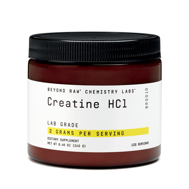 BEYOND RAW Science-Backed Creatine HCl Powder, Lab Grade, for Muscle Strength