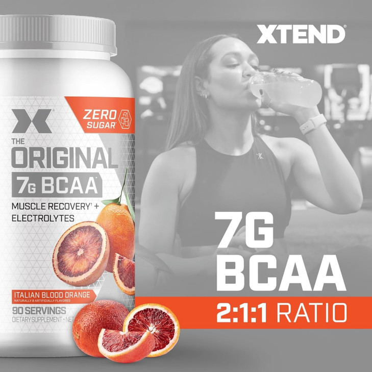 Xtend Original BCAA Powder 7g BCAA and 2.5g L-Glutamine, Sugar Free Post Workout