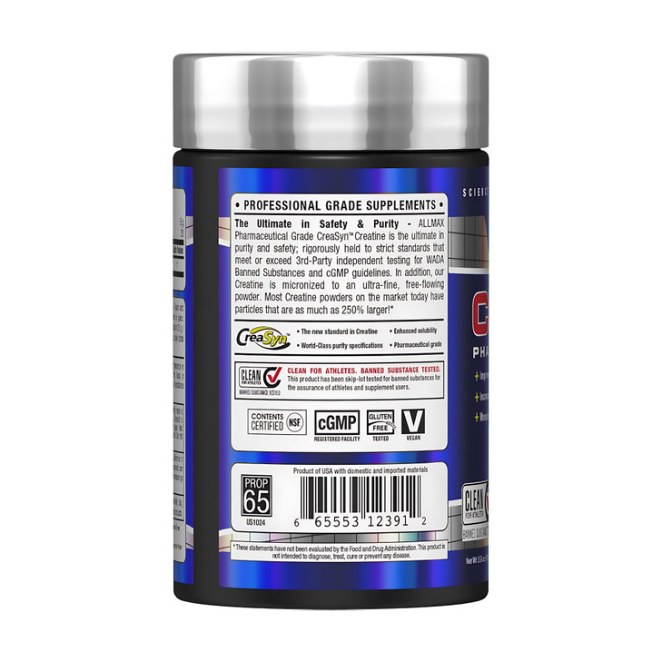 ALLMAX Nutrition Creatine Monohydrate Powder, Unflavored