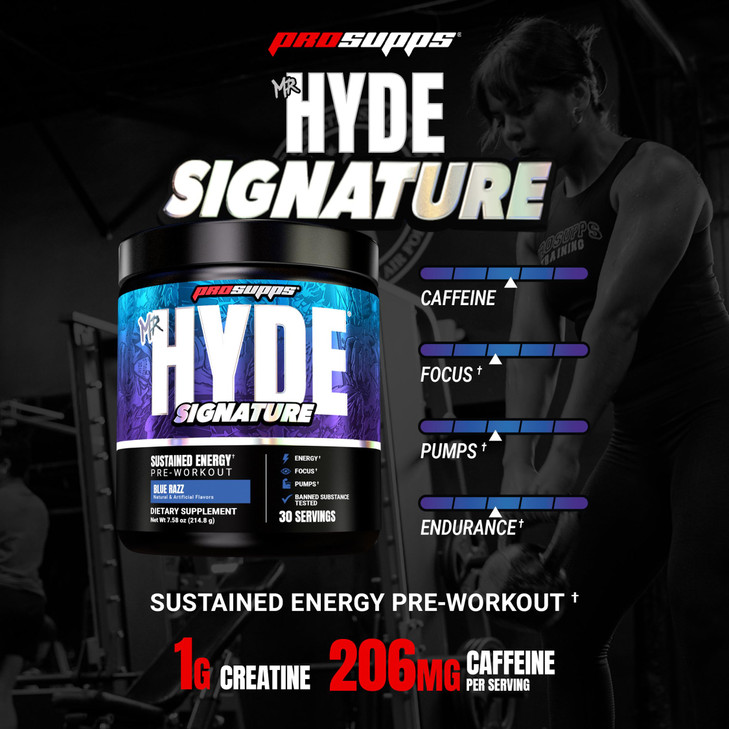 ProSupps Mr. Hyde Signature Pre Workout Powder with Creatine, Beta Alanine &