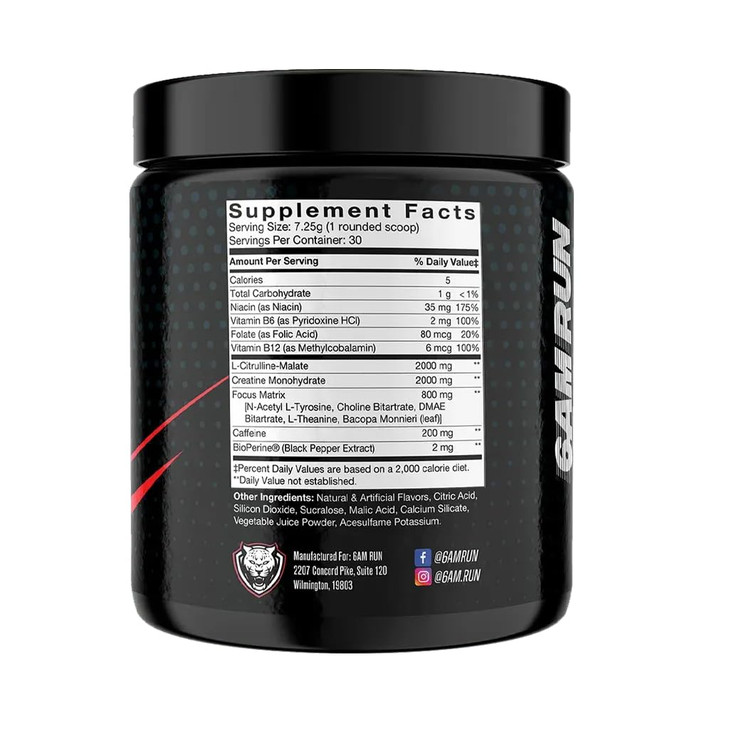 6AM Run - Pre Workout Supplement Pre Sprint Run