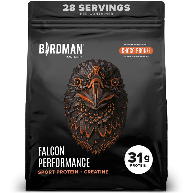 Birdman Falcon Performance Vegan Protein Powder, 31g Protein, 5g Creatine, 5g
