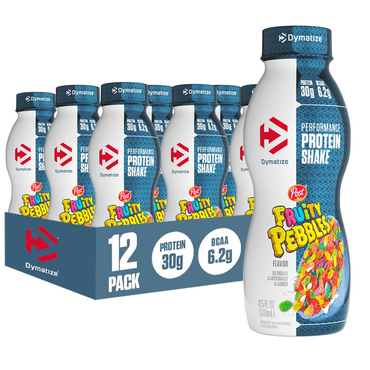 Dymatize Performance Protein Shake, Fruity Pebbles, 30g Protein, 6.2g BCAA