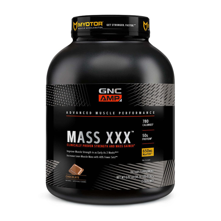 GNC AMP Mass XXX, Clinically Proven Weight Gainer Protein Powder, Improves