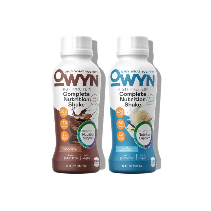 OWYN Only What You Need Complete Nutrition Chocolate and Vanilla Flavored