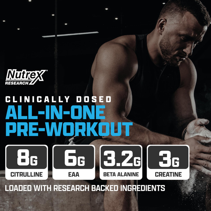 Nutrex Research Outlift Clinical Clinically Dosed Pre Workout Powder