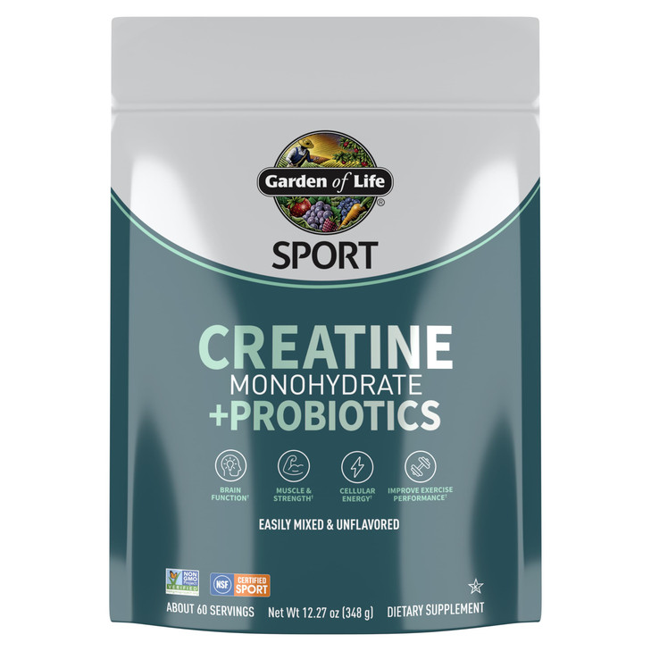 Creatine Monohydrate Powder for Women and Men by Garden of Life, Micronized Pre