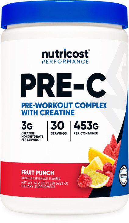 Nutricost Pre-C Pre-Workout Complex with Creatine (Fruit Punch