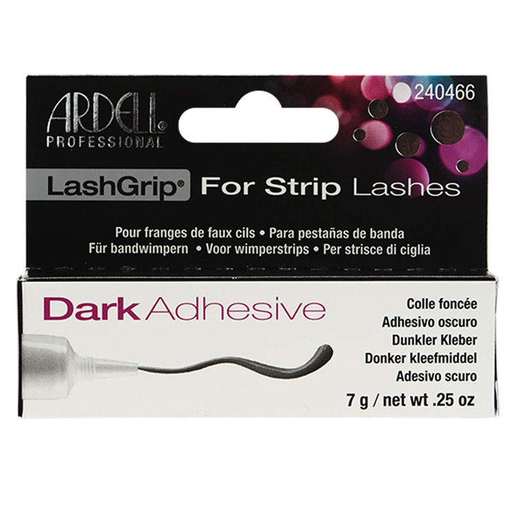 Ardell LashGrip Eyelash Adhesive for Strip Lashes  Dark, Waterproof Eye Lash Glue Long Lasting, 0.25 oz, 1-Pack