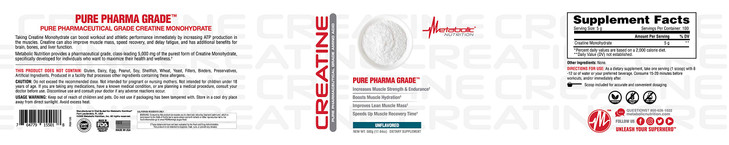 Metabolic Nutrition Creatine (500)