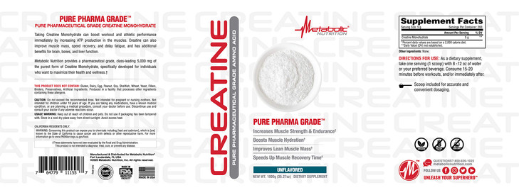 Metabolic Nutrition Creatine (1000)