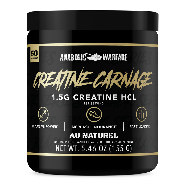 Creatine Carnage, Creatine HCL, Supports Optimal Strength, Endurance, Muscle