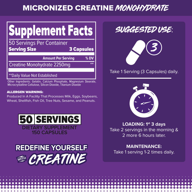 FINAFLEX Pure CREATINE - 150 Capsules