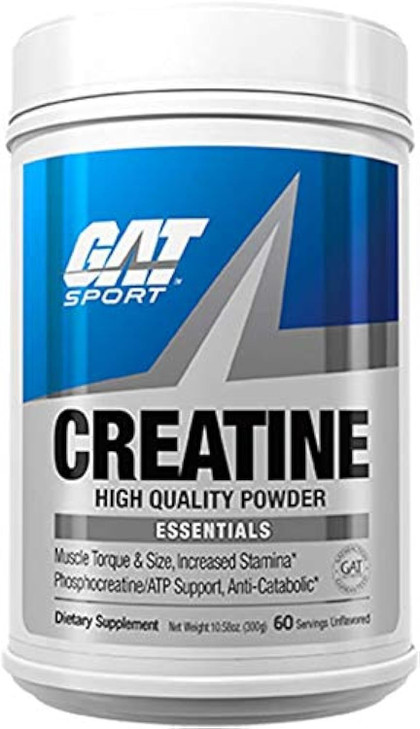 GAT SPORT Creatine Monohydrate 300 Gram Powder, Strength, Brain Health