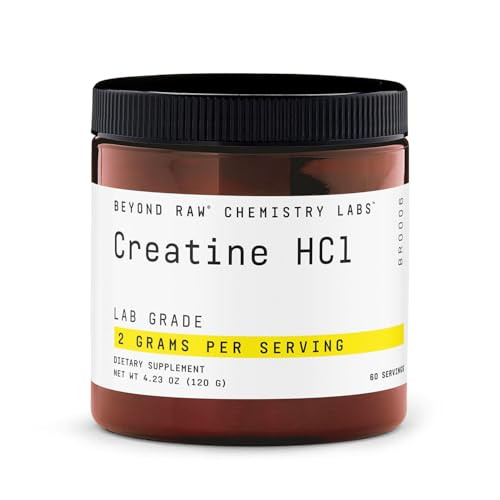 BEYOND RAW Creatine HCl Powder, Science Backed, Lab Grade, Creatine for Women &