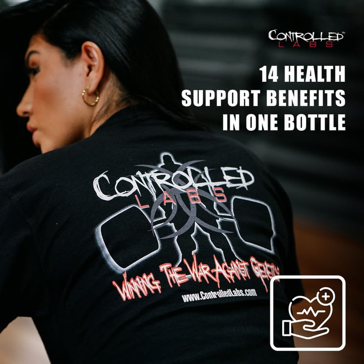 CONTROLLED LABS Orange Health IQ Daily Supplement for Men and Women, 90 Tablets