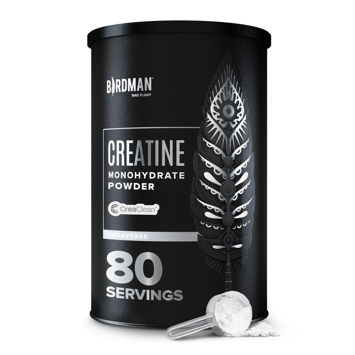 BIRDMAN Micronized Creatine Monohydrate Powder, Muscle Recovery, Caffeine Free