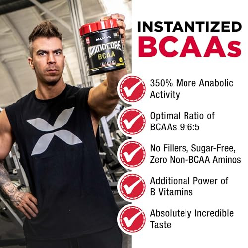 ALLMAX AMINOCORE BCAA Powder for Workout Muscle Recovery & Increased Endurance