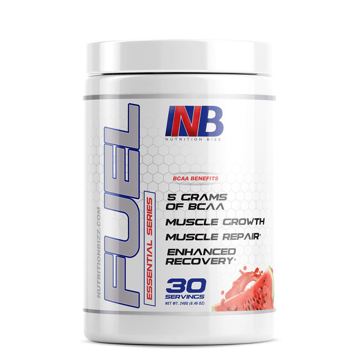 NutritionBizz Fuel 2:1:1 BCAA Powder, 5 Grams of BCAAs Amino Acids, Post Workout