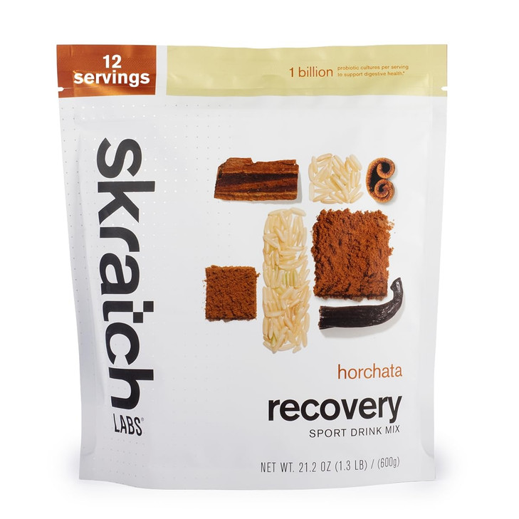 Skratch Labs Post Workout Recovery Drink Mix with Horchata, (21.2 oz, 12