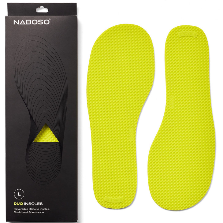 Naboso Duo Sensory Double-Sided Insole, Thin Men's and Women's Textured