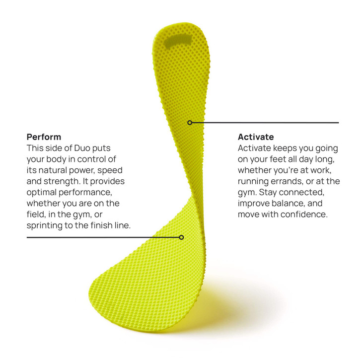 Naboso Duo Sensory Double-Sided Insole, Thin Men's and Women's Textured