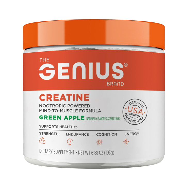 Genius Micronized Creatine Monohydrate Powder, Post Workout Supplement, Green