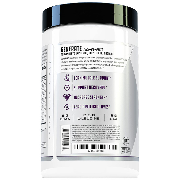 Generate EAA and BCAA Powder: Best Post Workout Recovery Drink and Branched