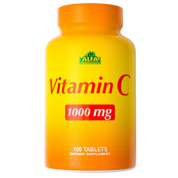 ALFA VITAMINS Vitamin C Supplement 1000mg, Powerful Antioxidant for Immune