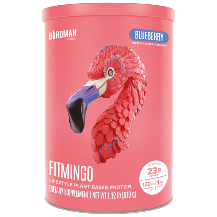 BIRDMAN Fitmingo Vegan Protein Powder with Inositol, Collagen Boosters