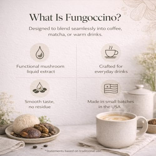 FUNGISIP Fungoccino - Organic Mushroom Coffee Booster with