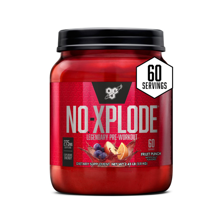 BSN N.O.-XPLODE Pre Workout Supplement with Creatine, Beta-Alanine, and Energy