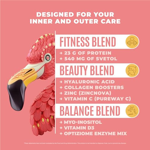 BIRDMAN Fitmingo Vegan Protein Powder with Inositol, Collagen Boosters