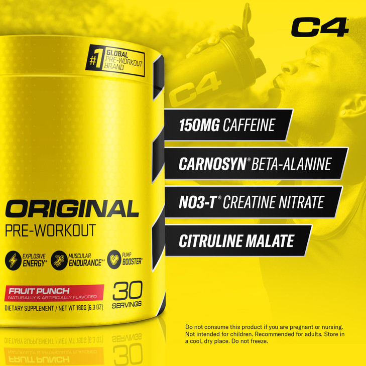 Cellucor C4 Original Pre Workout Powder Fruit Punch