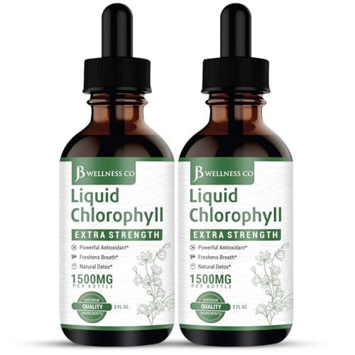 [2-Pack] Liquid Chlorophyll Drops - All-Natural Concentrate