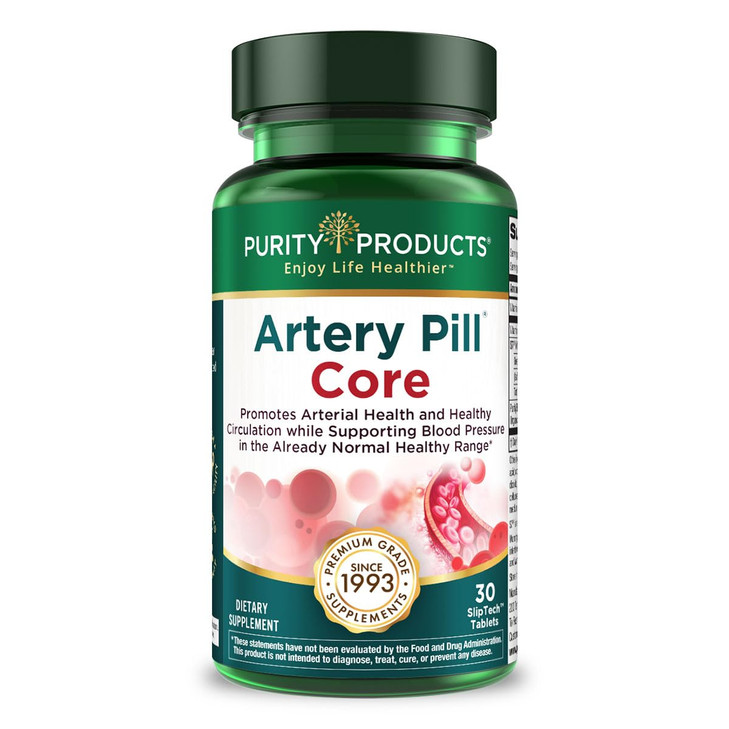 Purity Products Artery Pill Core from MK-7 Vitamin K2, Plant-Based S7 Nitric