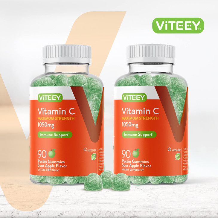 Viteey Chewable Vitamin C Gummies for Adults