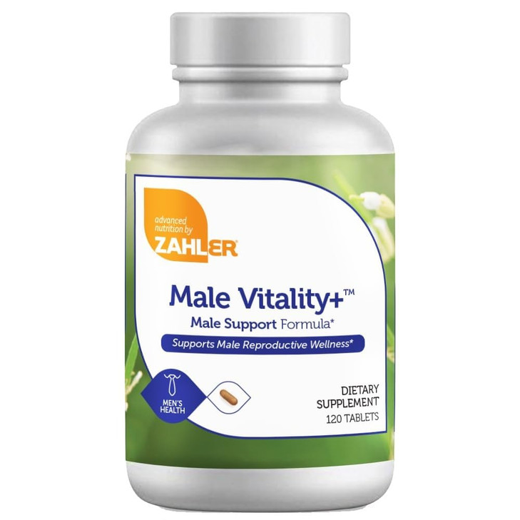 Zahler Male Vitality+ and Fertility Supplements, Male Formula Supporting Energy