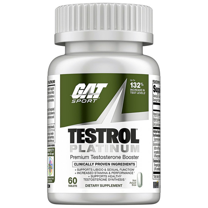 Testrol Platinum, Test Booster for Men by GAT Sport Stamina + Libido +