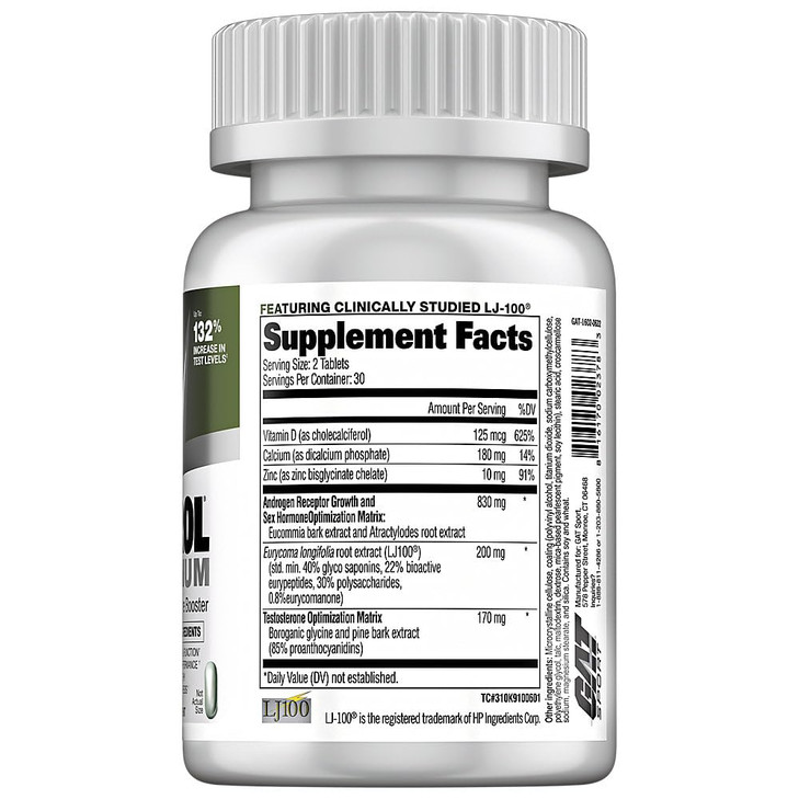 Testrol Platinum, Test Booster for Men by GAT Sport Stamina + Libido +