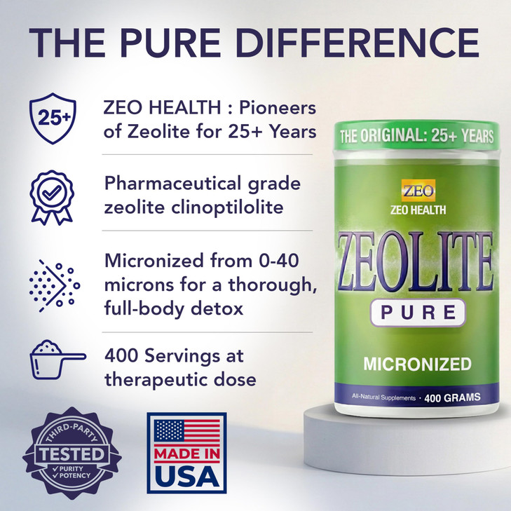Zeolite Pure - Full Body Detox Cleanse for Women, Men, Adults