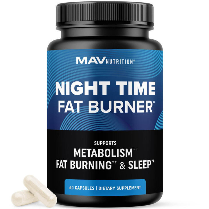 Night Time Fat Burner for Weight Loss Support & Sleep Aid